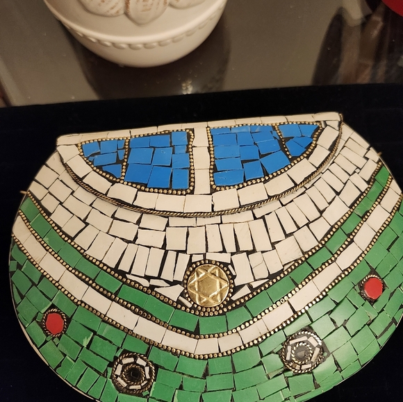 RAMLA  Handmade Mosaic  Bag. - Picture 7 of 10